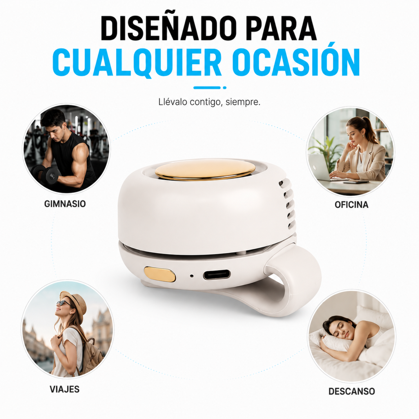 Voltleaf™ Ventilador Portátil 360º