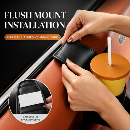 Leather Car Door Organizer – Phone & Key Storage