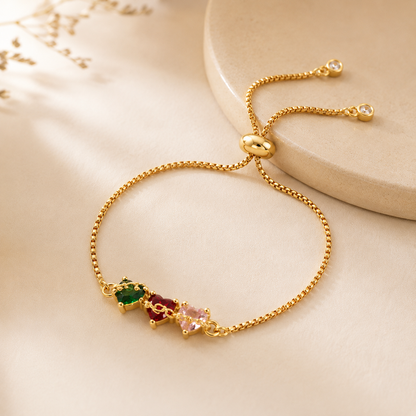 Pulsera 3 Corazones de Fe