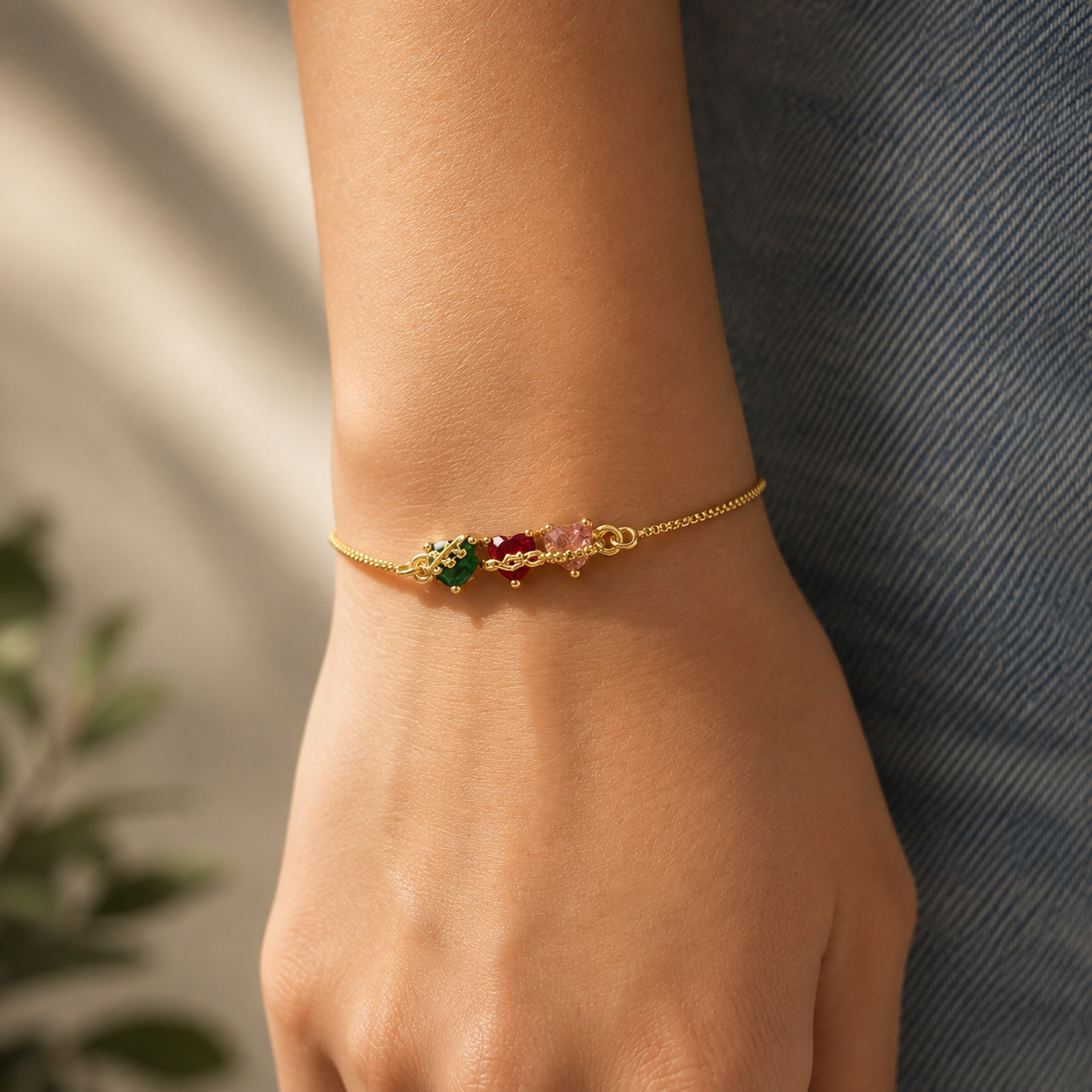 Pulsera 3 Corazones de Fe